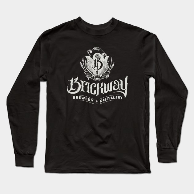 Brickway Brewery Long Sleeve T-Shirt by Alema Art